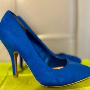 Blue heels
